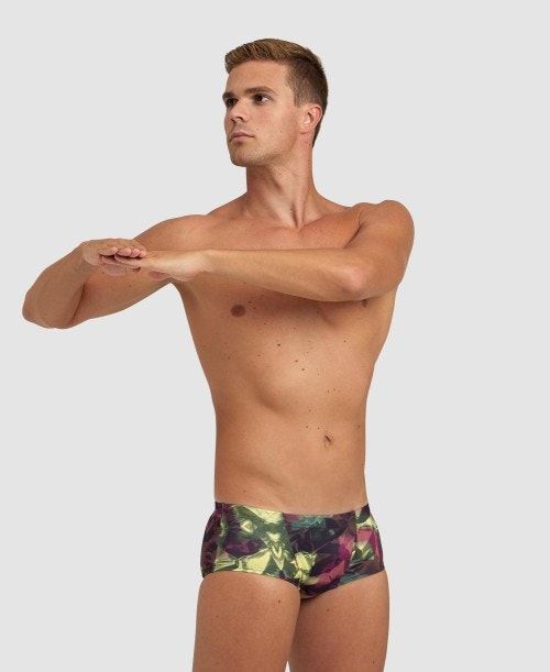 Arena Hero Camo Low Waist Short Red Multicolor | DJTNVWI-38