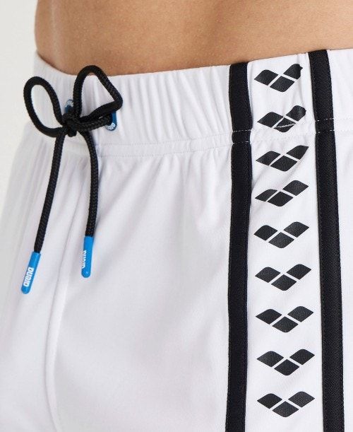 Arena Icons Beach Bermuda Short White / Black | RYVNMSG-47