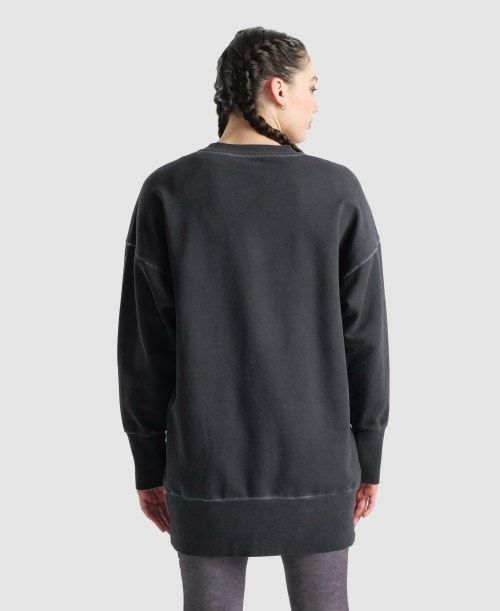 Arena Icons Oversized Crewneck Black / White | RKSBAUC-87