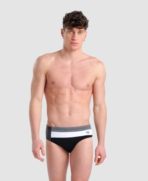 Arena Icons Panel Briefs Black | UKIJWVA-53