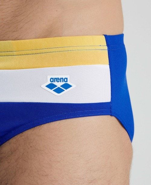 Arena Icons Panel Briefs Blue / Burgundy / Blue | TKIRCLN-53