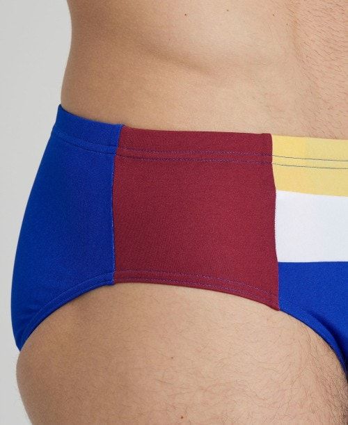 Arena Icons Panel Briefs Blue / Burgundy / Blue | TKIRCLN-53