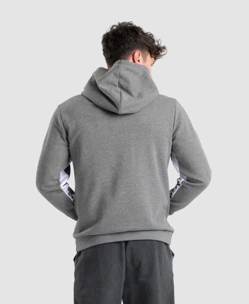 Arena Icons Solid Hooded Sweatshirt White / Black | YGWJRPQ-57