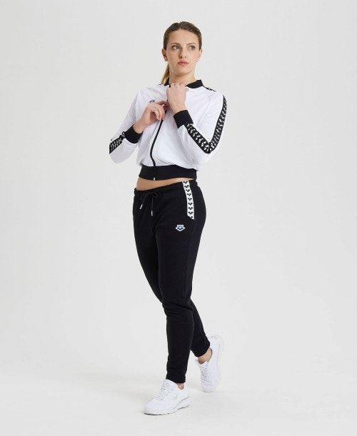 Arena Icons Solid Pant Black / White / Black | VLBJCUM-95