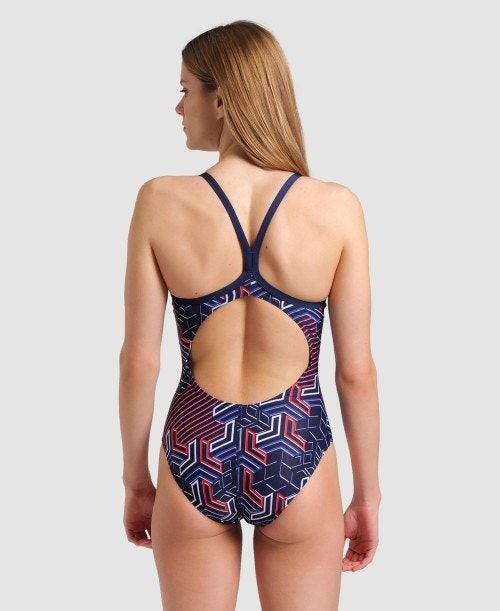 Arena Kikko Pro Light Drop Back One Piece Navy | CFVLOZT-39