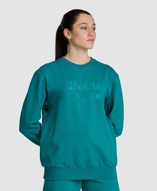 Arena Logo Crewneck Green | ZEOJGKU-20