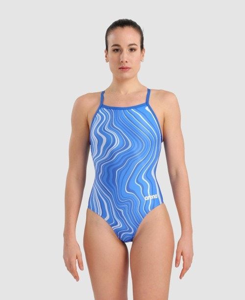 Arena Marbled Lightdrop Back One Piece Multicolor | IASUEJD-34