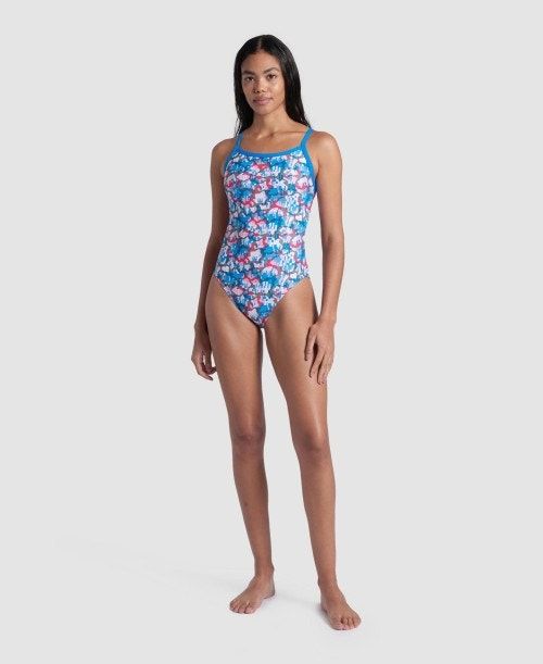 Arena Multi Camo Challenge Back Swimsuit Multicolor Camo | VHQZETI-75