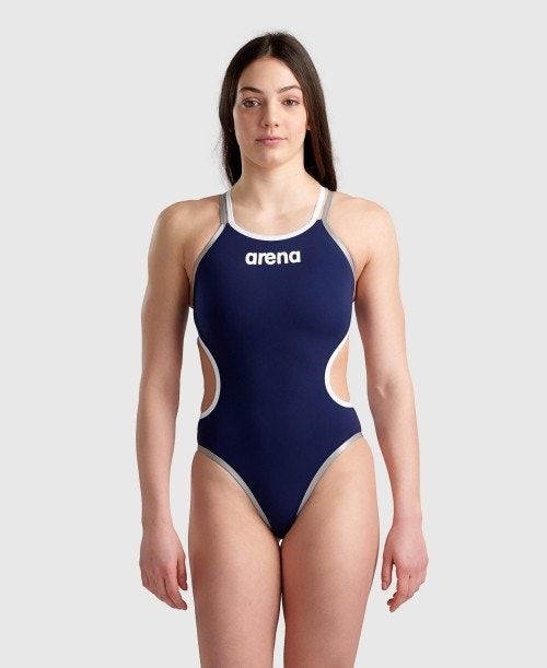 Arena One Double Cross Back One Piece Multicolor | ZHXIKWU-17