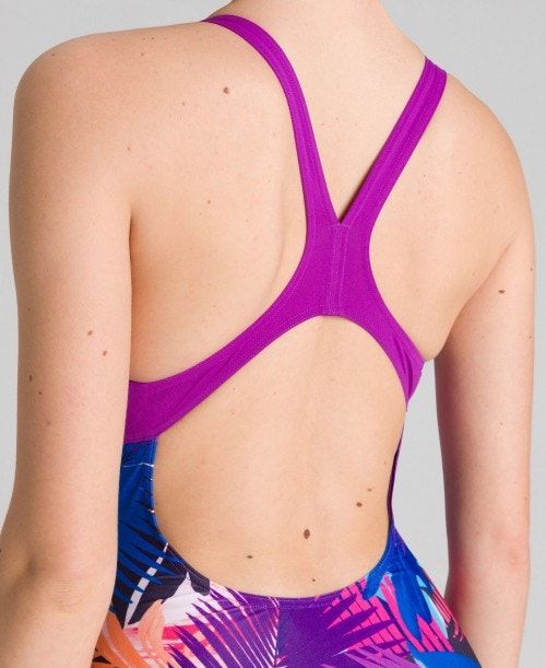 Arena Palm Print Swim Pro Back One Piece Multicolor | IVWJEND-54