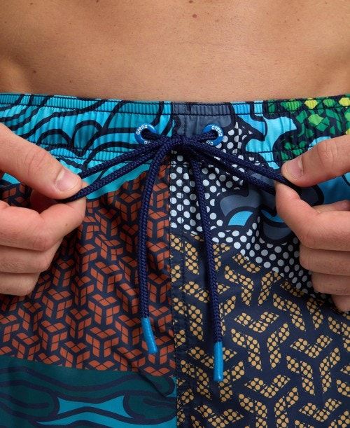 Arena Placed Beach Boxer Blue | WYRKVPN-13