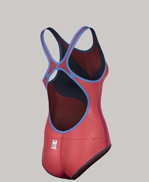 Arena Powerskin Carbon Duo Top - Open Back Navy / Red / White | WOPTZLX-13