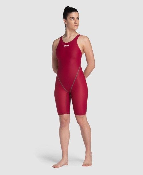 Arena Powerskin St Next Eco Open Back Deep Red | TRBFYIN-49