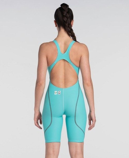 Arena Powerskin St Next Eco Open Back Turquoise | FLXOZUB-35