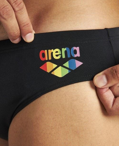 Arena Pride Brief Black | JZOYUVI-97