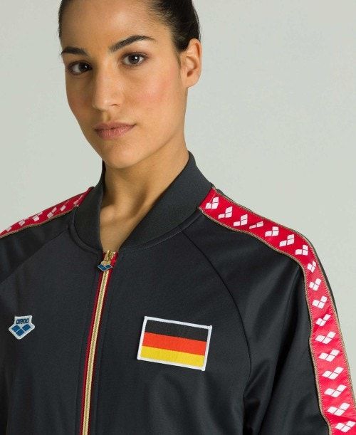 Arena Relax Iv Nations Team Jacket Grey | CQWHJVL-42