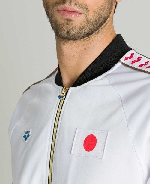 Arena Relax Iv Nations Team Jacket White | FEXVBQM-47