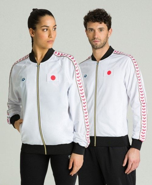 Arena Relax Iv Nations Team Jacket White | FEXVBQM-47