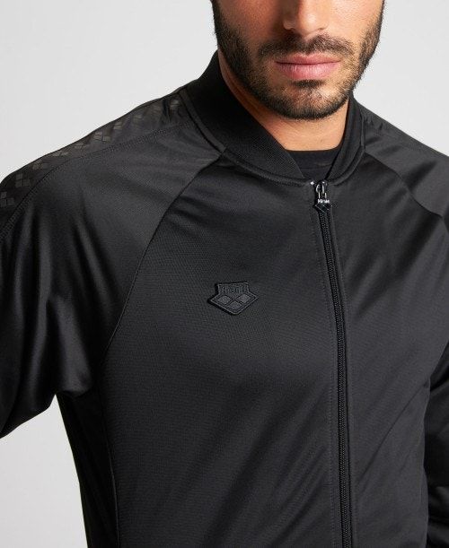 Arena Relax Iv Team Full-zip Jacket Black / Black / Black | FNBOLUZ-52