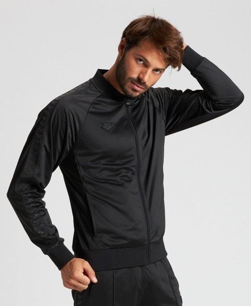 Arena Relax Iv Team Full-zip Jacket Black / Black / Black | FNBOLUZ-52