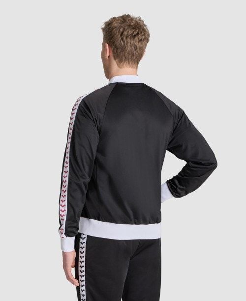 Arena Relax Iv Team Full-zip Jacket Black / White / Red | OEYLPNR-67