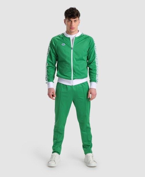 Arena Relax Iv Team Full-zip Jacket Green / White / Green | QOWATNG-05