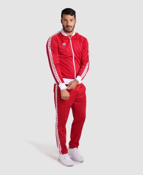 Arena Relax Iv Team Full-zip Jacket Red / White / Red | AGVISEB-19