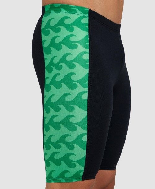 Arena Ride The Wave Jammer Black / Green | BMNFPGD-35