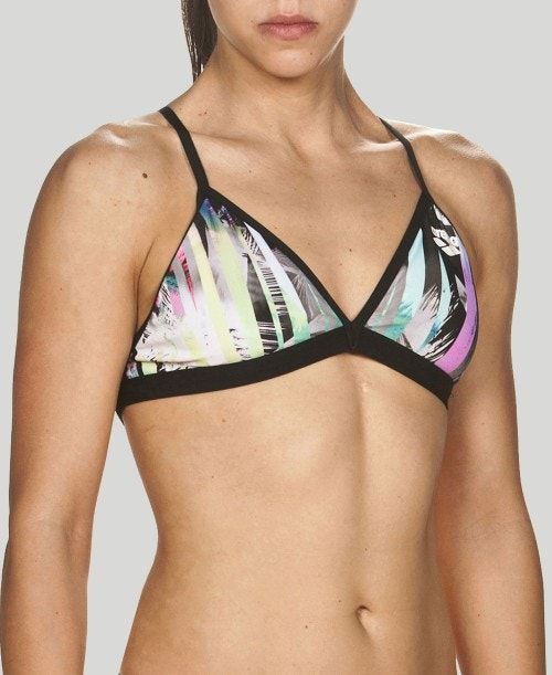 Arena Riviera Tie Back Top Black / Multicolor | UHTOEVX-29