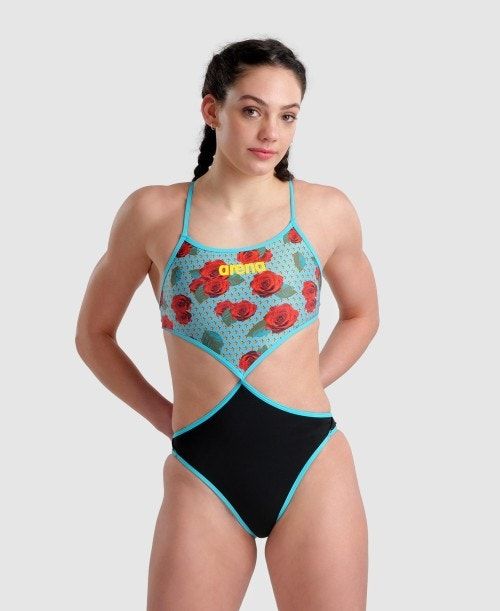 Arena Rule Breaker Twist'n'mix One Piece Black / Multicolor | YZPFVUO-39