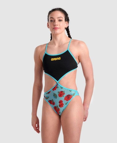 Arena Rule Breaker Twist'n'mix One Piece Black / Multicolor | YZPFVUO-39