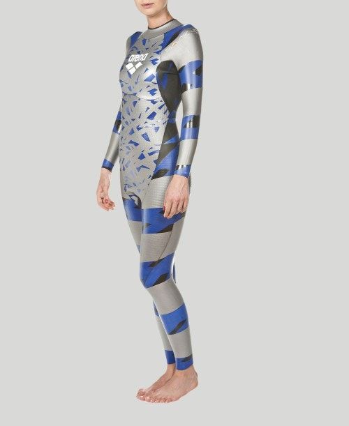 Arena Sams Carbon Triwetsuit Silver / Blue | YSDITGB-03