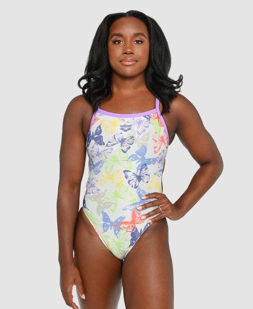 Arena Simone Manuel Capsule Collection Challenge Back One Piece Multicolor | BDYRVSK-96