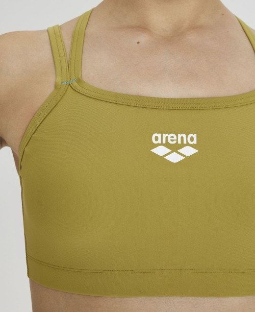 Arena Solid Bra Top Olive | PRZOLSM-72