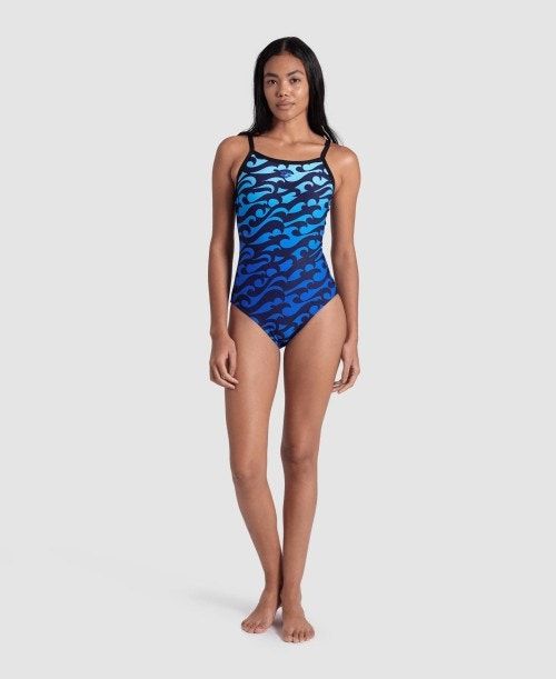 Arena Surfs Up Light Drop Back Swimsuit Multicolor | HZSDIJR-20