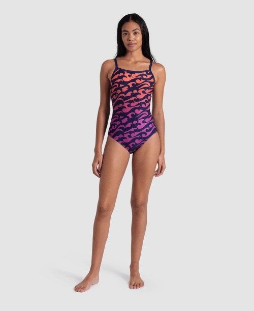 Arena Surfs Up Light Drop Back Swimsuit Multicolor | DUTLABX-19