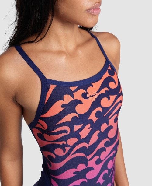 Arena Surfs Up Light Drop Back Swimsuit Multicolor | DUTLABX-19