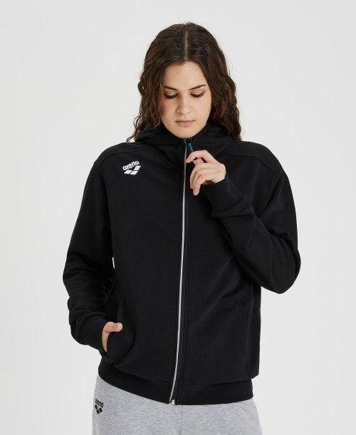 Arena Team Hooded Jacket Panel Black | BTRJSFL-69