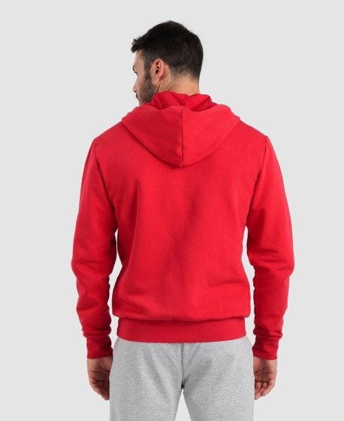 Arena Team Hooded Jacket Panel Red | PIMYUBW-64