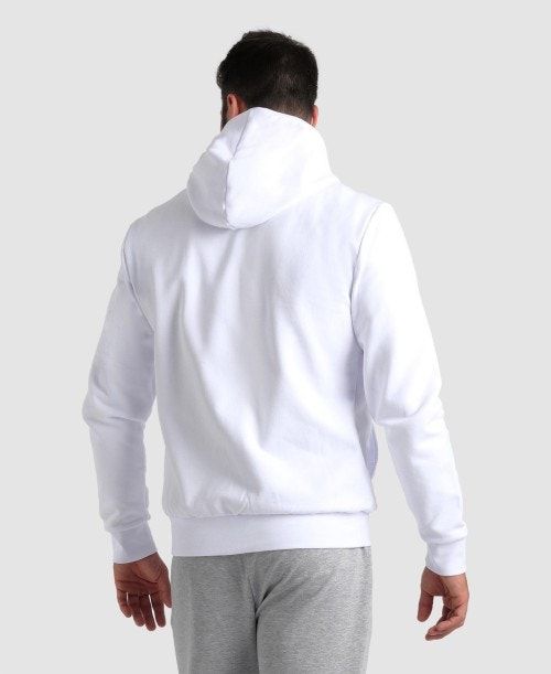 Arena Team Hooded Jacket Panel White | PKHZGWX-32