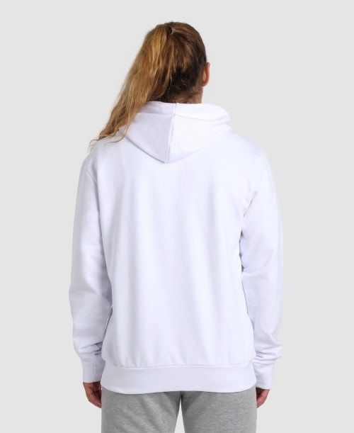 Arena Team Hooded Jacket Panel White | PKHZGWX-32