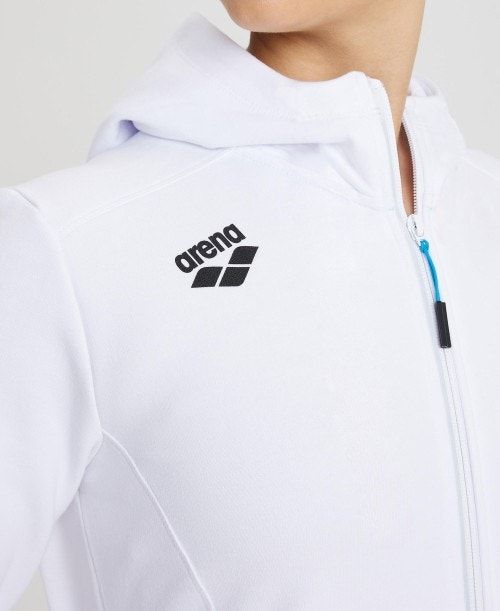 Arena Team Hooded Jacket Panel White | VIYGSFN-21