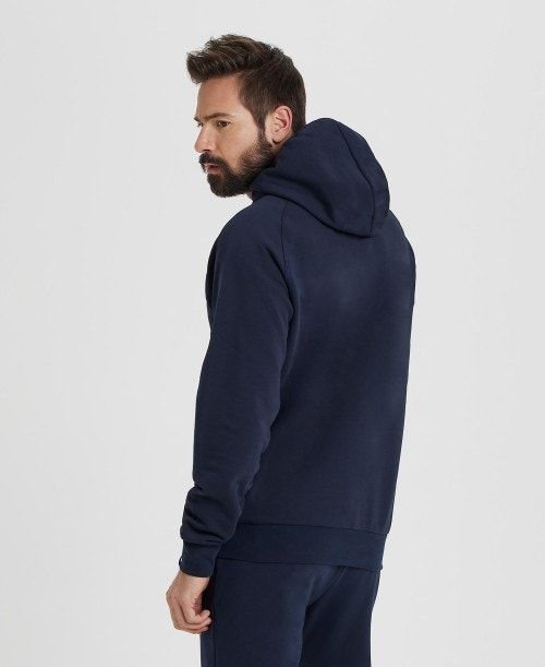 Arena Team Hooded Sweatshirt Panel Navy | DWRAOQS-65