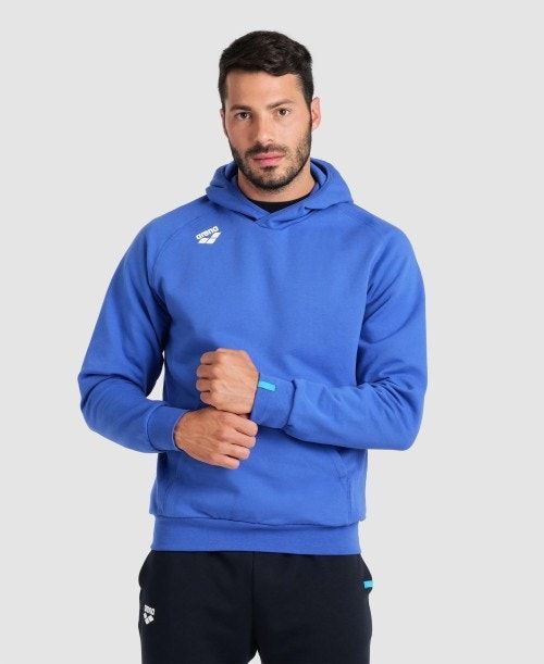 Arena Team Hooded Sweatshirt Panel Royal | XKFJPEN-01