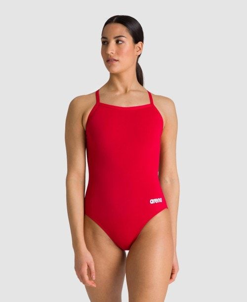 Arena Team Light Drop Back One Piece Red / White | WHYRUEP-61