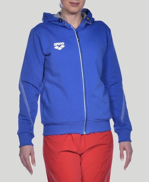 Arena Team Line Hooded Jacket Royal | ELIMPQS-80