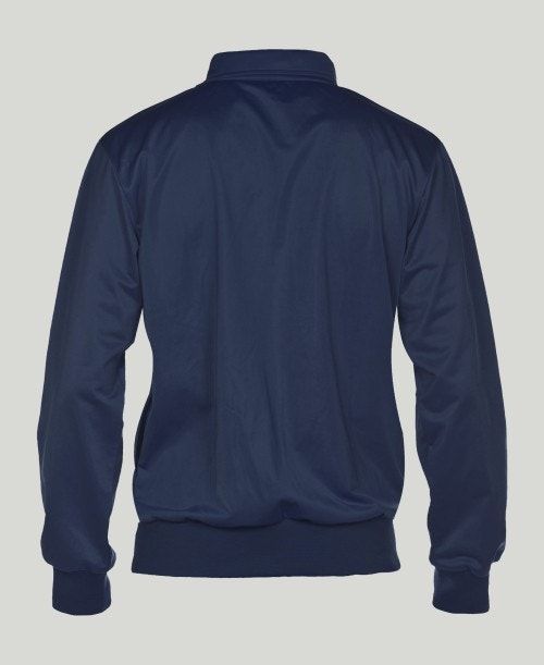 Arena Team Line Knitted Poly Jacket Navy | XZWFHJV-45