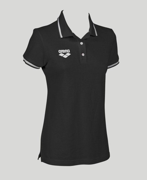 Arena Team Line Short Sleeve Polo Black | AJTDZWS-13