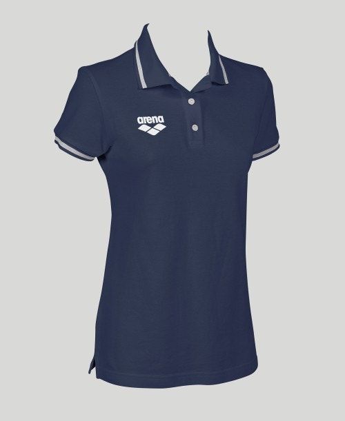 Arena Team Line Short Sleeve Polo Navy | QNBMXOA-34