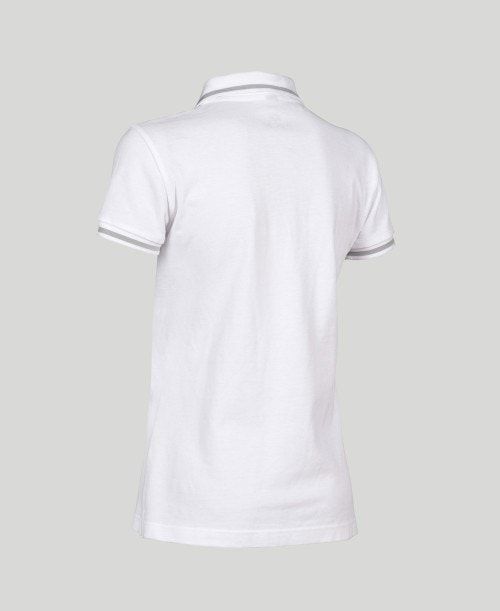 Arena Team Line Short Sleeve Polo White | YCIXODN-45